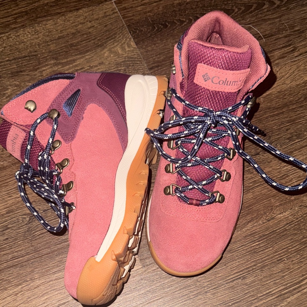 Columbia Women's Pink and Purple Hiking Boots